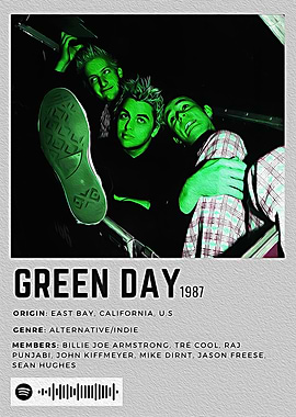 Green Day Band Poster