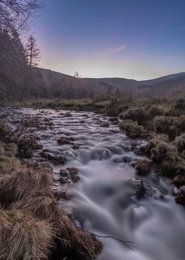 River flowing through a landscape