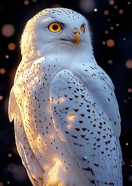 Majestic Snowy Owl Portrait