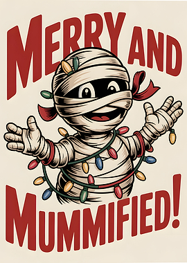 Mummy Christmas Retro