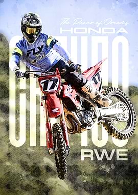 Honda CRF100 RWE Motocross Action