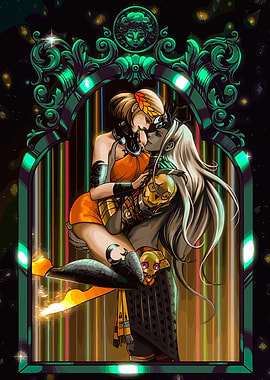 Hades Game: Zagreus and Dusa Kissing