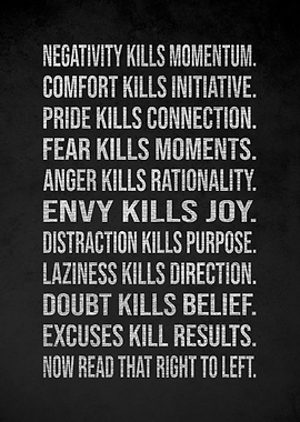 Motivational Text Art on Dark Background v12