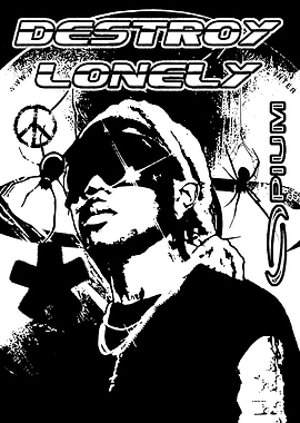 Destroy Lonely Black and White Portrait