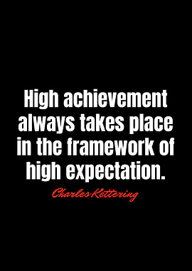High Achievement Expectation Quote