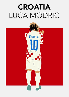 Croatia Luca Modric Illustration