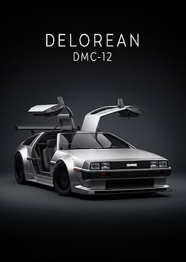 DeLorean DMC-12 Car poster