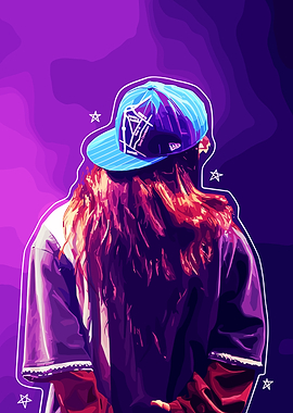 Girl with Hat Digital Art