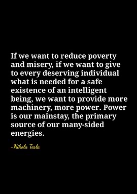 Nikola Tesla Quote on Power
