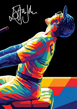 Colorful Elton John Pop Art Portrait