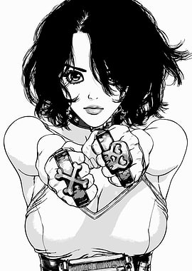 Manga Girl with Guns