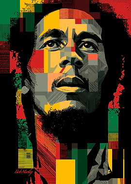 Bob Marley Portrait Art