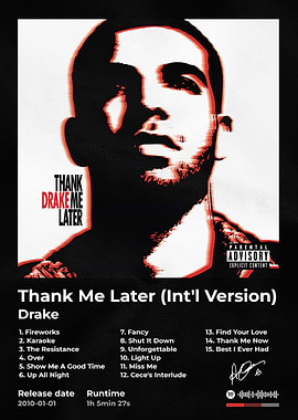 Drake - Thank Me Later Album