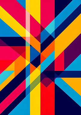 Colorful Abstract Geometric Pattern