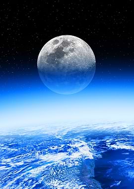 Earth and Moon from Space