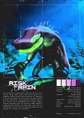 Risk of Rain Game Poster