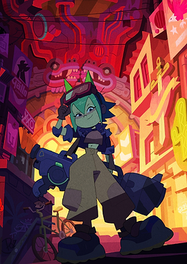 Stylized Character in Urban Setting