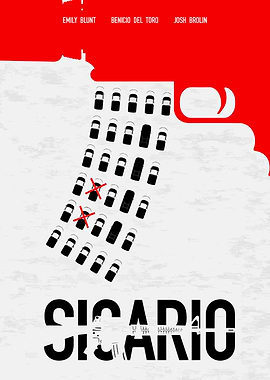 Sicario Movie Poster Minimalist Design