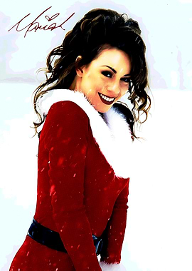 Mariah Carey Christmas Portrait