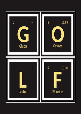GOLF Periodic Table Elements Typography