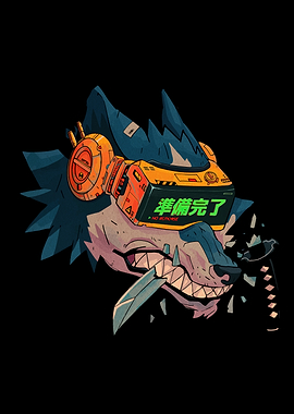 Cyberpunk Wolf Warrior