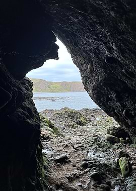 Cave opening to ocean view