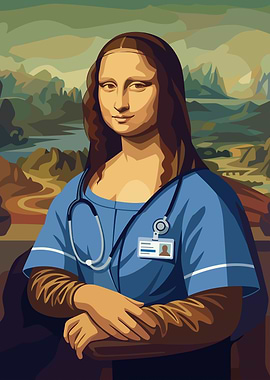 Mona Lisa as a Nurse