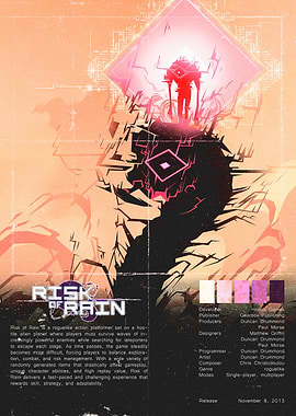 Risk of Rain Game Poster Art