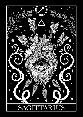 Sagittarius Zodiac Sign Tarot card