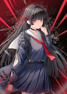 Girl in School Uniform