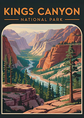 Kings Canyon National Park Poster