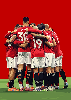 Manchester United Team Celebration