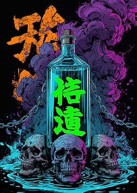 Killer Bottle Illustration