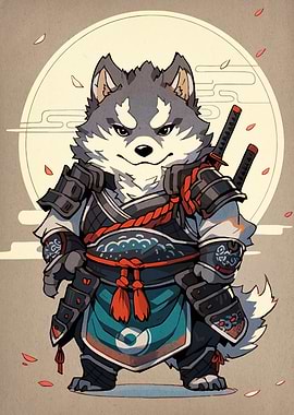 Samurai Wolf Warrior