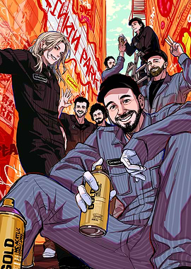 Graffiti Artists in Alleyway