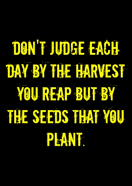 Inspirational Quote: Seeds You Plant