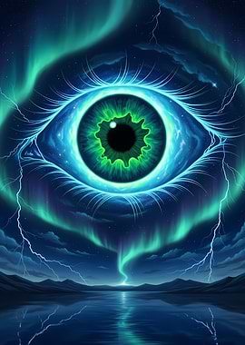 Mystic Eye over Landscape