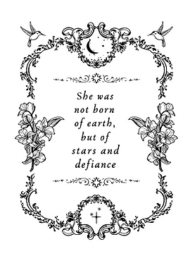 Stars and Defiance Quote Art