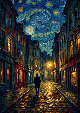 Starry Night Walk Art