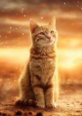 Orange Tabby Cat Portrait