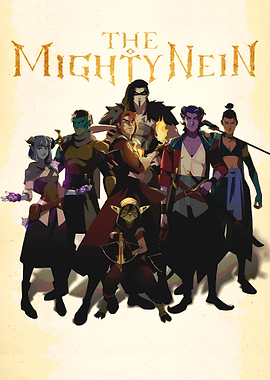 The Mighty Nein Group Illustration