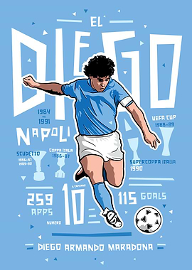 Diego Maradona Illustration