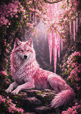 Mystic Rest Pink Wolf in Bloom