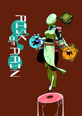 Risk of Rain character illustration