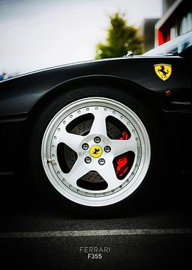 Ferrari F355 Wheel Close-Up Poster
