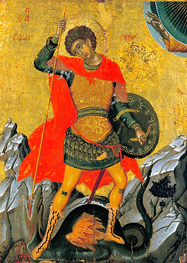 Saint George Icon Painting