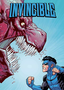 Invincible vs Monster Comic Book Cover