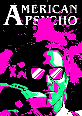 American Psycho Neon Art