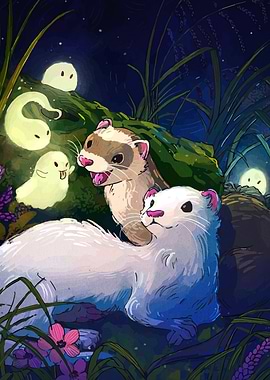 Ferrets and Ghosts in the Night