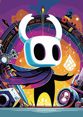 Hollow Knight stylized digital art